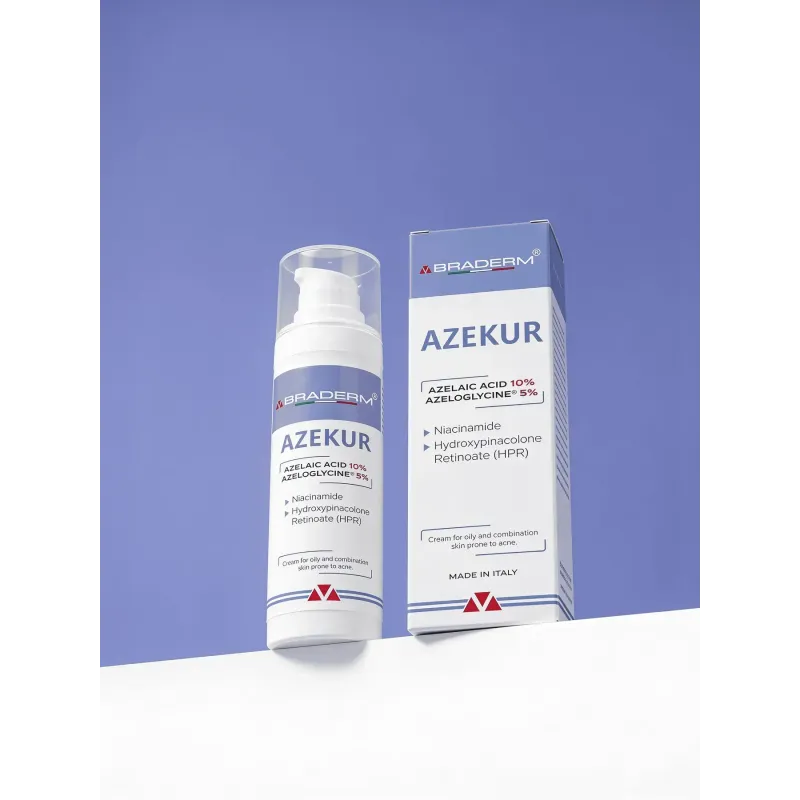 Крем для комплексного контролю акне та підтримки ремісії Braderm Azekur Cream (Азекур крем) 30 ml