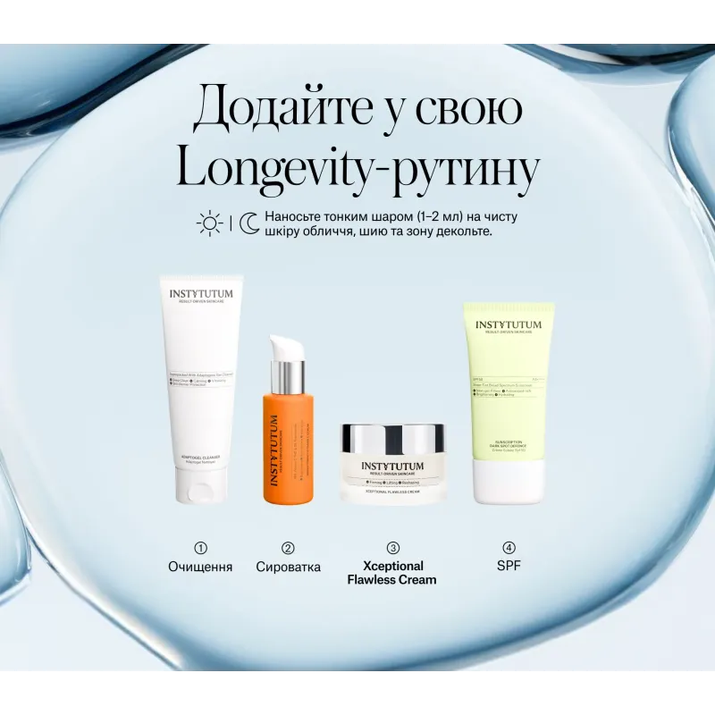 Крем для догляду за шкірою INSTYTUTUM Xceptional Flawless Cream Next-Gen 50 мл