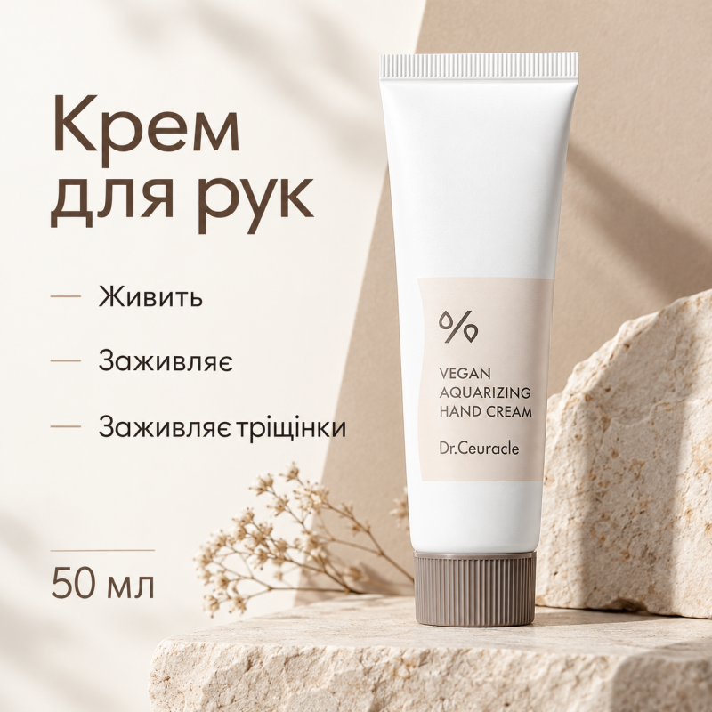 Зволожувальний крем для рук Dr.Ceuracle Vegan Aquarizing Hand Cream, 50 мл