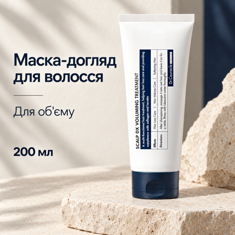 Маска-догляд для зміцнення та об’єму волосся Dr.Ceuracle Scalp DX Voluming Treatment, 200 мл
