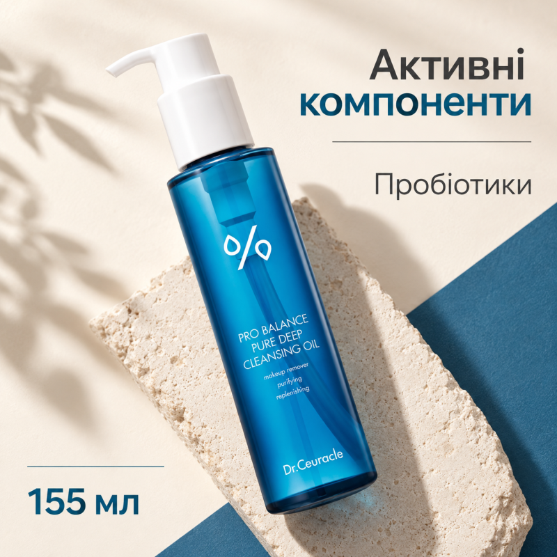 Очищуюча гідрофільна олійка з пробіотиками Dr.Ceuracle Pro Balance Cleansing Oil, 155 мл