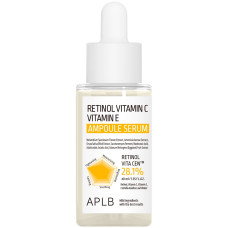 Ампульная сыворотка для омоложения кожи с ретинолом, витаминами C и E APLB Retinol Vitamin C Vitamin E Ampoule Serum, 40 мл