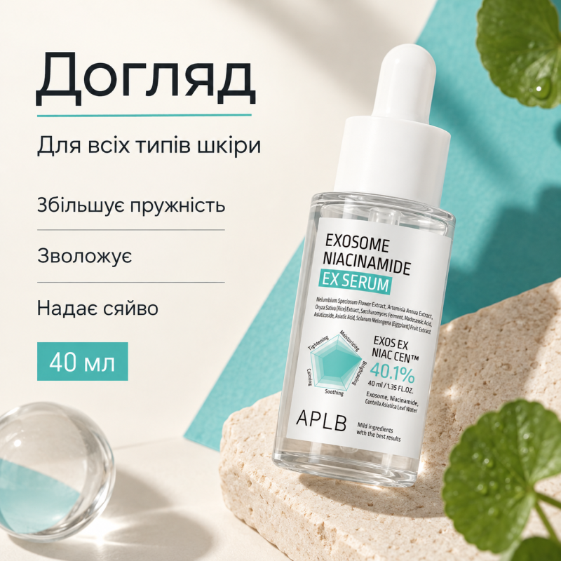 Восстанавливающая сыворотка с экзосомами и ниацинамидом APLB Exosome Niacinamide EX Serum, 40 мл