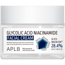Крем для обличчя з гліколевою кислотою та ніацинамідом APLB Glycolic Acid Niacinamide Facial Cream, 55 мл