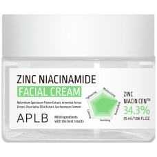Крем для проблемной кожи лица с цинком и ниацинамидом APLB Zinc Niacinamide Facial Cream, 55 мл