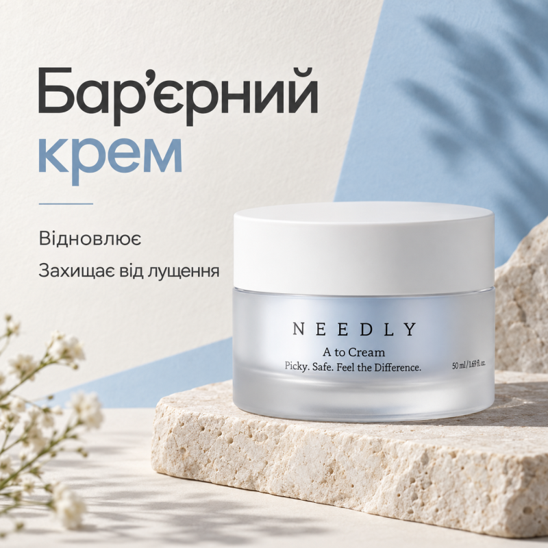 Восстанавливающий барьерный крем для сухой и чувствительной кожи Needly A to Cream, 50 мл