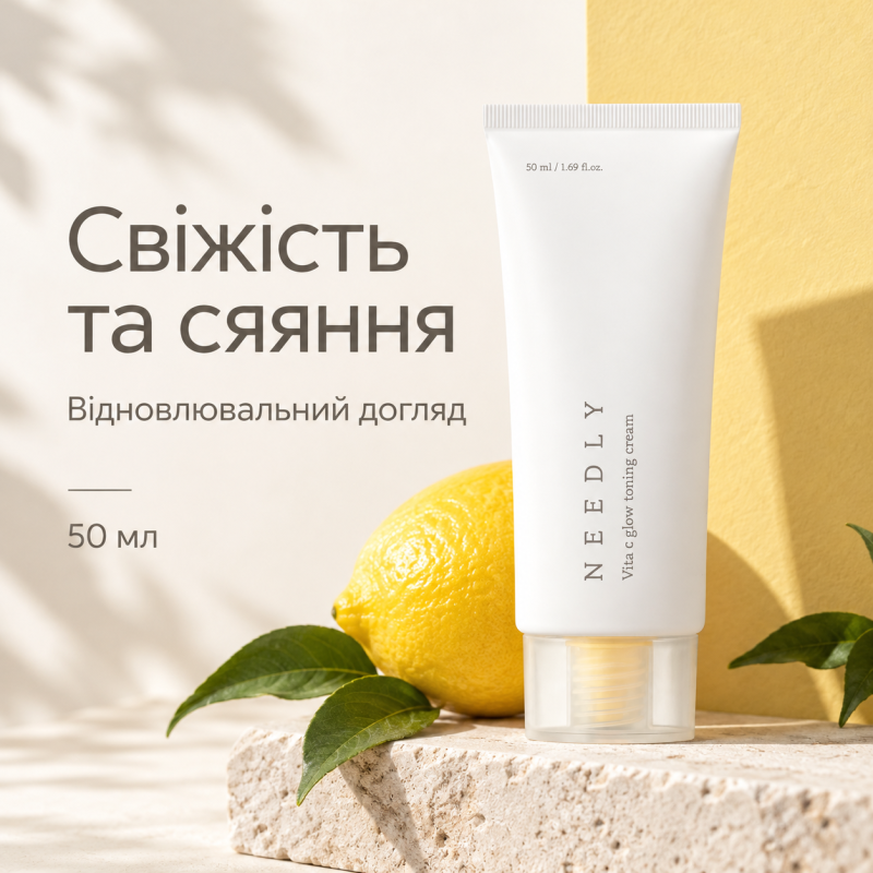 Увлажняющий крем с витамином С для сияния кожи Needly Vita C glow toning cream, 50 мл