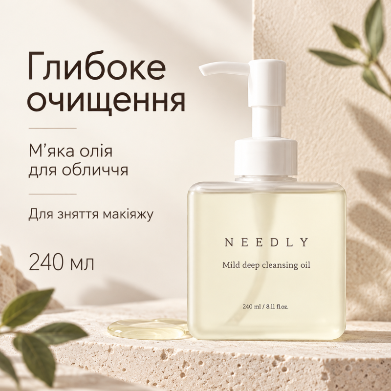 Мягкое масло для глубокого очищения кожи Needly Mild Deep Cleansing Oil, 240 мл