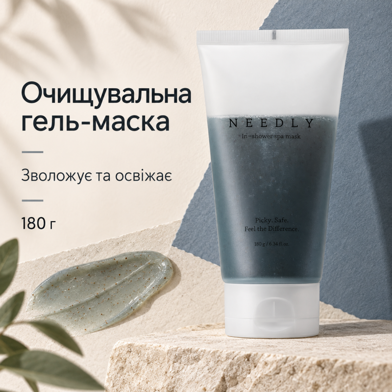 Очищувальна гель-маска з морською водою Needly In-shower Spa Mask, 180 г