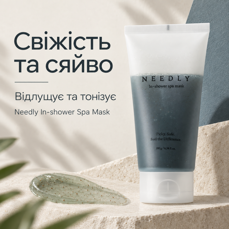 Очищувальна гель-маска з морською водою Needly In-shower Spa Mask, 180 г