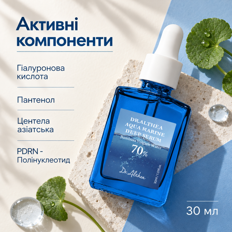 Заспокійлива сироватка Dr.Althea Aqua Marine Deep Serum, 30 мл