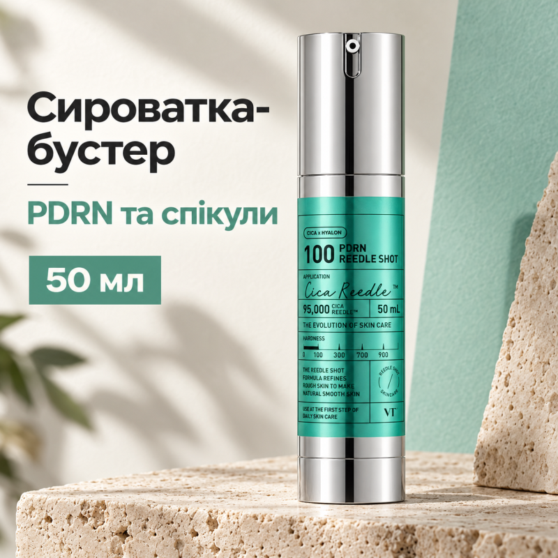 Сыворотка-бустер со спикулами и полинуклеотидами VT PDRN Reedle Shot 100, 50 мл