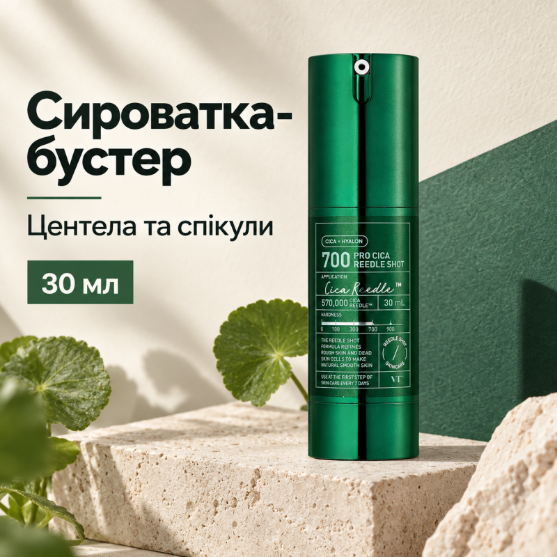 Сироватка-бустер зі спікулами та центелою VT Pro Cica Reedle Shot 700, 30 мл
