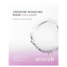 Альгінатна маска з колагеном для пружності шкіри Arocell Cream Remodeling Mask Collagen, 5 шт