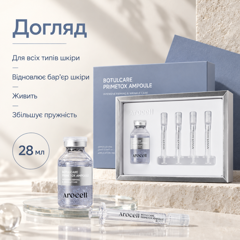Ампульна сироватка з ліфтинг-ефектом Arocell Botulcare Primetox Ampoule, 28 мл