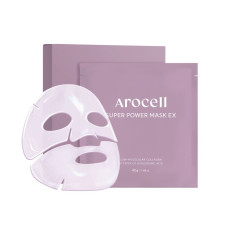 Гідрогелева маска з колагеном та 10 видами гіалуронової кислоти Arocell Super Power Mask EX, 42 г * 4 шт