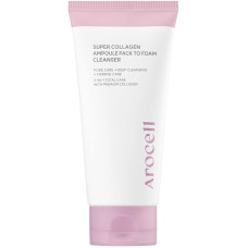 Очищувальна маска-пінка для обличчя з колагеном Arocell Super Collagen Ampoule Pack To Foam, 120 мл