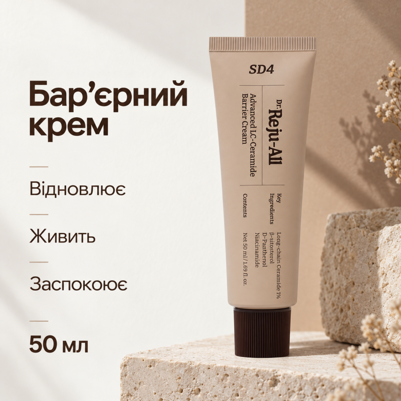 Відновлювальний бар’єрний крем з керамідами Dr.Reju-All Advanced LC-Ceramide Barrier Cream, 50 мл