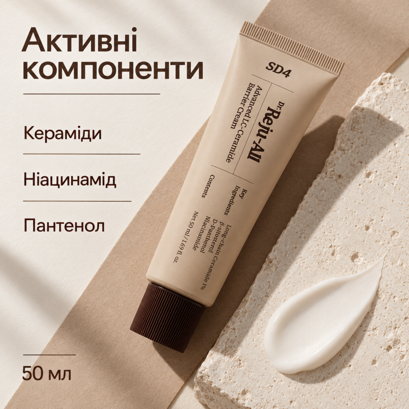 Відновлювальний бар’єрний крем з керамідами Dr.Reju-All Advanced LC-Ceramide Barrier Cream, 50 мл