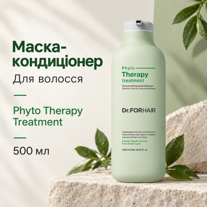 Фітотерапевтична маска-кондиціонер для волосся Dr.FORHAIR Phyto Therapy Treatment, 500 мл