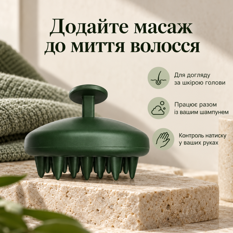 Массажер для кожи головы Hadat Cosmetics Detox Therapy Scalp Massager