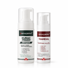 Набір Braderm Ранковий протокол: Kurac Mousse 100 мл + Tramexal Cream 30 мл