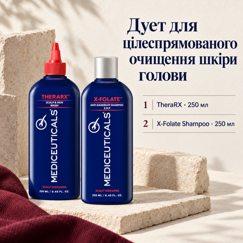 Набір Mediceuticals TheraRX 250 мл та Mediceuticals X-Folate 250 мл