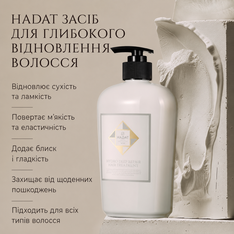 Интенсивная Восстанавливающая Маска для Волос Hadat - Hadat Hydro Deep Repair Hair Treatment 500ml