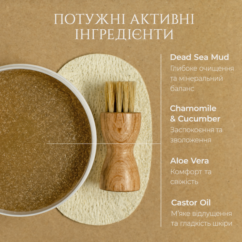 Скраб для Шкіри Голови Hadat Cosmetics Hair and Scalp Mud Scrub 300ml