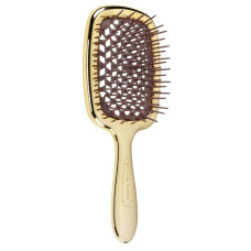 Janeke Superbrush щітка для волосся золото з коричневими зубцями