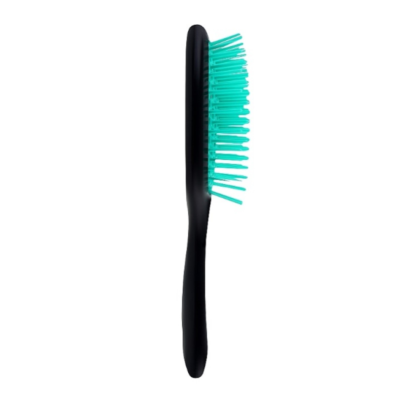 Janeke Superbrush small Щітка для волосся чорна з бірюзовим