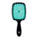 Janeke Superbrush small Щітка для волосся чорна з бірюзовим