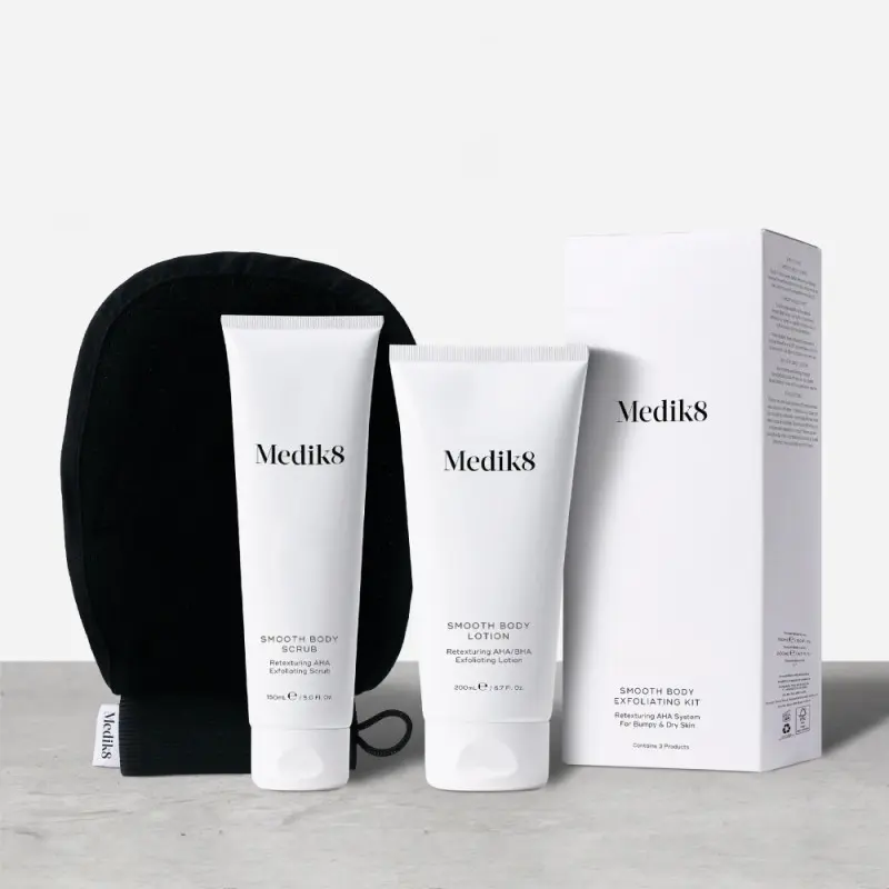 Medik8 Smooth Body Exfoliating Kit Система з АНА-кислотами для сухої та проблемної шкіри