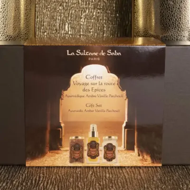 Набор для тела аюрведический La Sultane De Saba Coffret Voyage sur la Route des Epices Ayurvedique