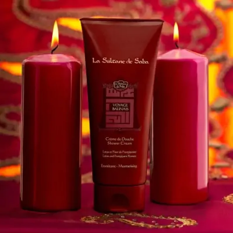 Крем-гель для душу Лотос та Франжіпані La Sultane De Saba Lotus And Frangipani Flower Shower Cream 200 мл
