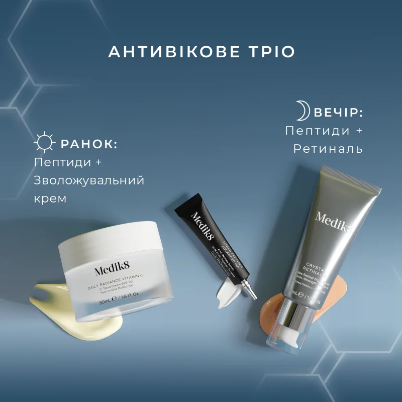 Набор для поддержания молодости и природного сияния кожи Medik8 Rejuvenation Reset 50 мл + 30 мл + 5 мл