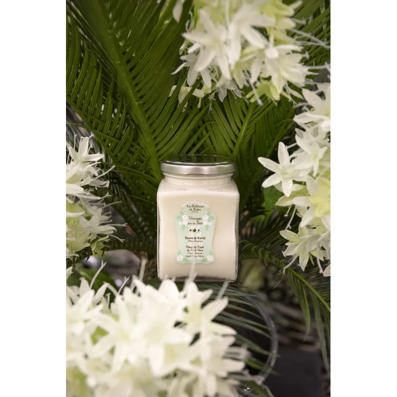 Масло карите Тиаре и алоэ вера La Sultane de Saba Shea Butter Tahiti Aloe Vera, 300 мл