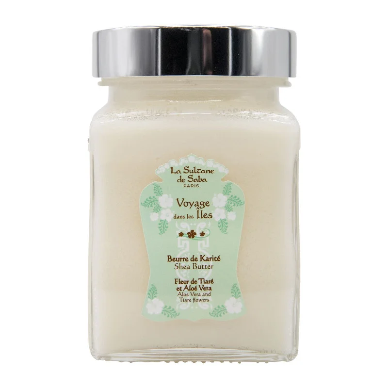 Масло карите Тиаре и алоэ вера La Sultane de Saba Shea Butter Tahiti Aloe Vera, 300 мл