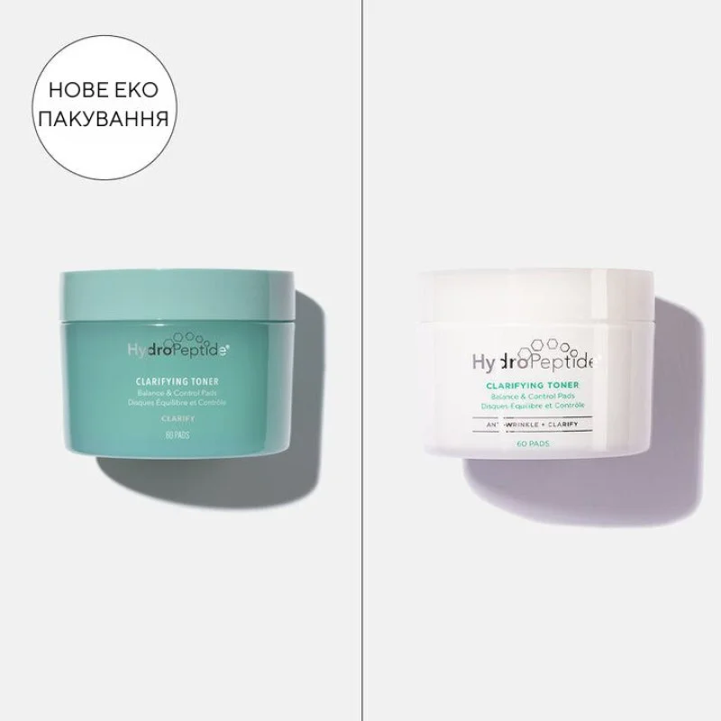 Очищающие противовоспалительные спонжи Hydropeptide Clarifying Toner Pads 60 шт.