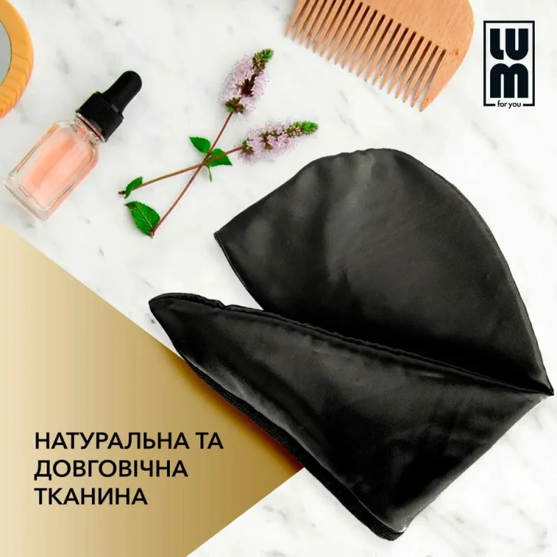 100% шелк двухсторонний LUM тюрбан