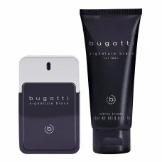 Bugatti Парфумерний набір (Туалетна вода для чоловіків Signature Black 100 мл + чол. гель для душу 200 мл)