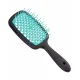 Janeke Superbrush small Щітка для волосся чорна з бірюзовим