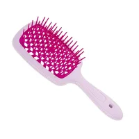 Janeke Superbrush small Щітка для волосся лавандова з фуксією