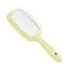 Janeke Superbrush small Щітка для волосся жовта з білим