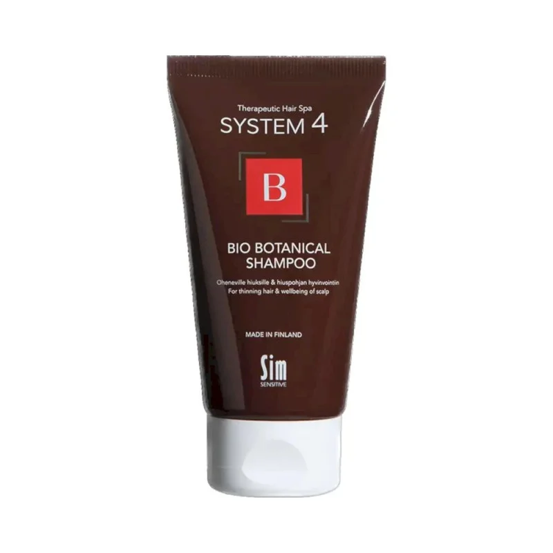 Sim Sensitive Био Ботанический шампунь от выпадения волос System 4 B Bio Botanical Shampoo 75ml