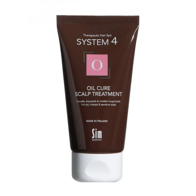 Sim Sensitive Пилинговая маска «О» для очищения кожи головы System4 O Oil Cure Scalp Treatment 75ml