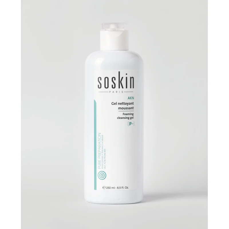 Soskin Очищуючий гель-пінка для жирної та комбінованої шкіри – AKN foaming cleansing gel
