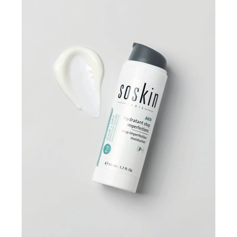 Soskin Зволожуючий крем для проблемної шкіри обличчя – AKN STOP IMPERFECTION MOISTURISER 50ml
